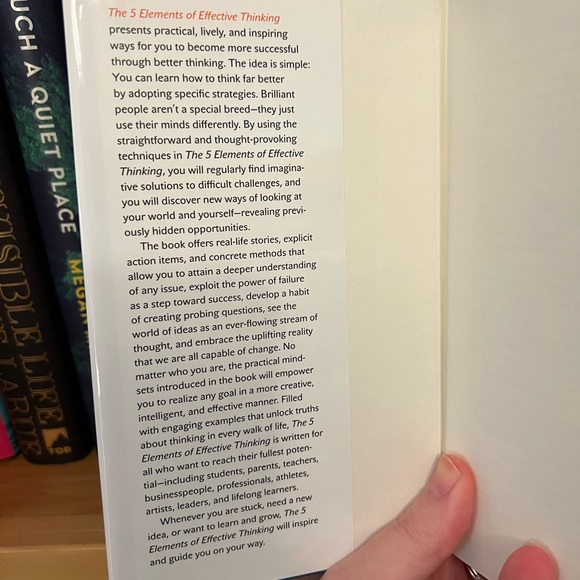 4/$25 The 5 Elements of Effective Thinking Book - Picture 2 of 3